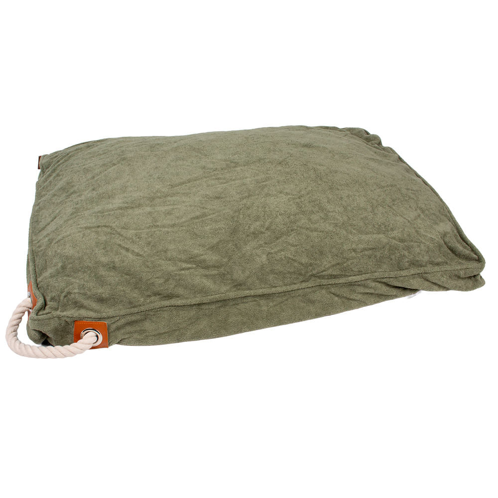 Almohadón Premium Verde Perro Puppis M