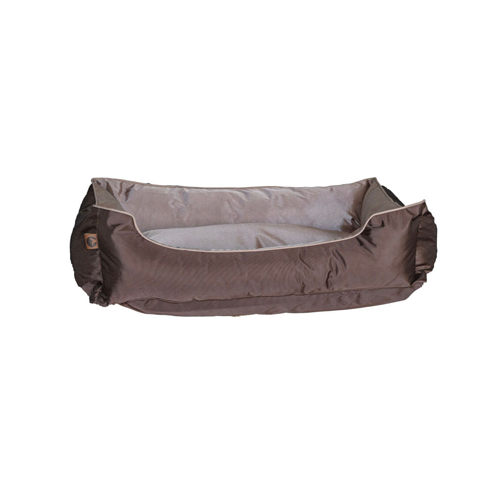 Moisés impermeable café y beige para mascota Puppis M