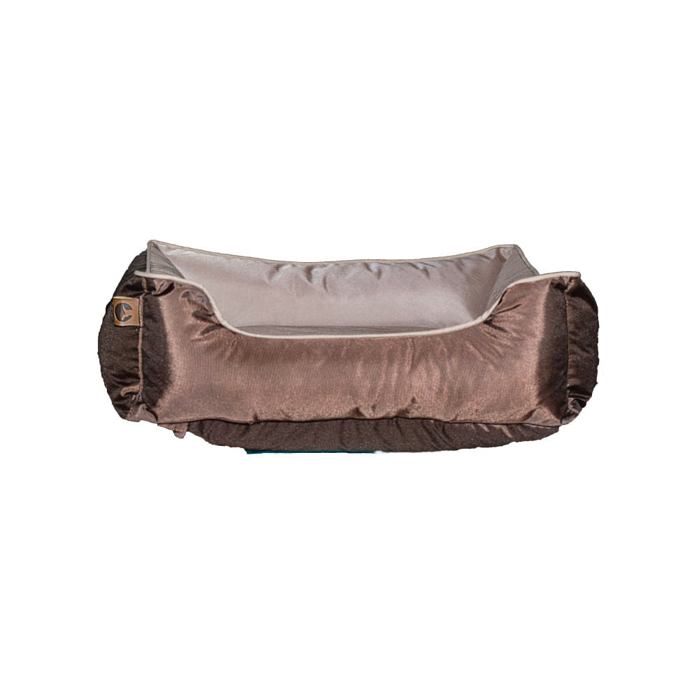 Moisés impermeable café y beige para mascota Puppis S