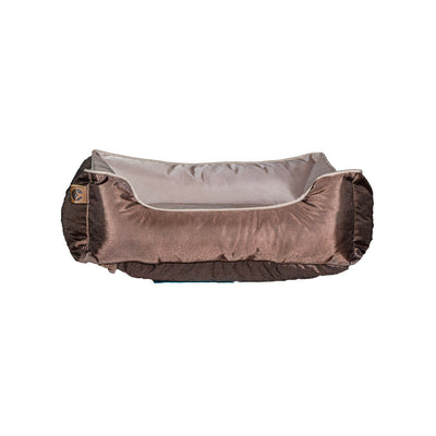 Moisés impermeable café y beige para mascota Puppis S