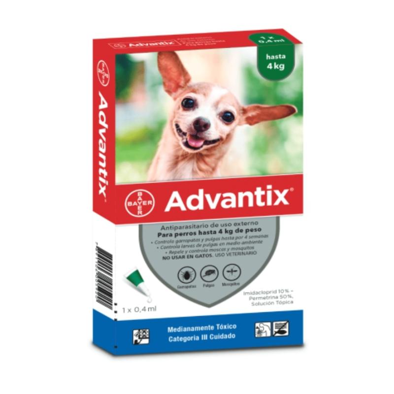 Antipulgas Garrapatas Y Mosquitos Advantix Perros 0 - 4 kg