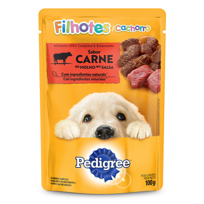 Alimento Húmedo Para Perro Pedigree Pouch Cachorro Carne 100 g