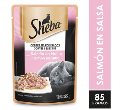 Sheba Sch Adulto Salmón En Salsa 85 g