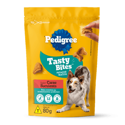 Snack Tasty Bites sabor carne para perro Pedigree 80 g