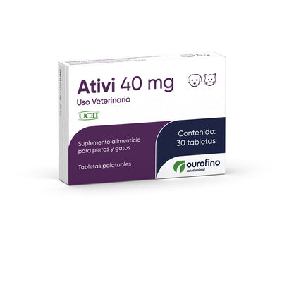 Nutraceutico Para Mascotas Ourofino Ativi 30 Tab