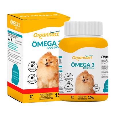 Suplemento Vitamínico para Perro Omega 3 Organnact 500 mg