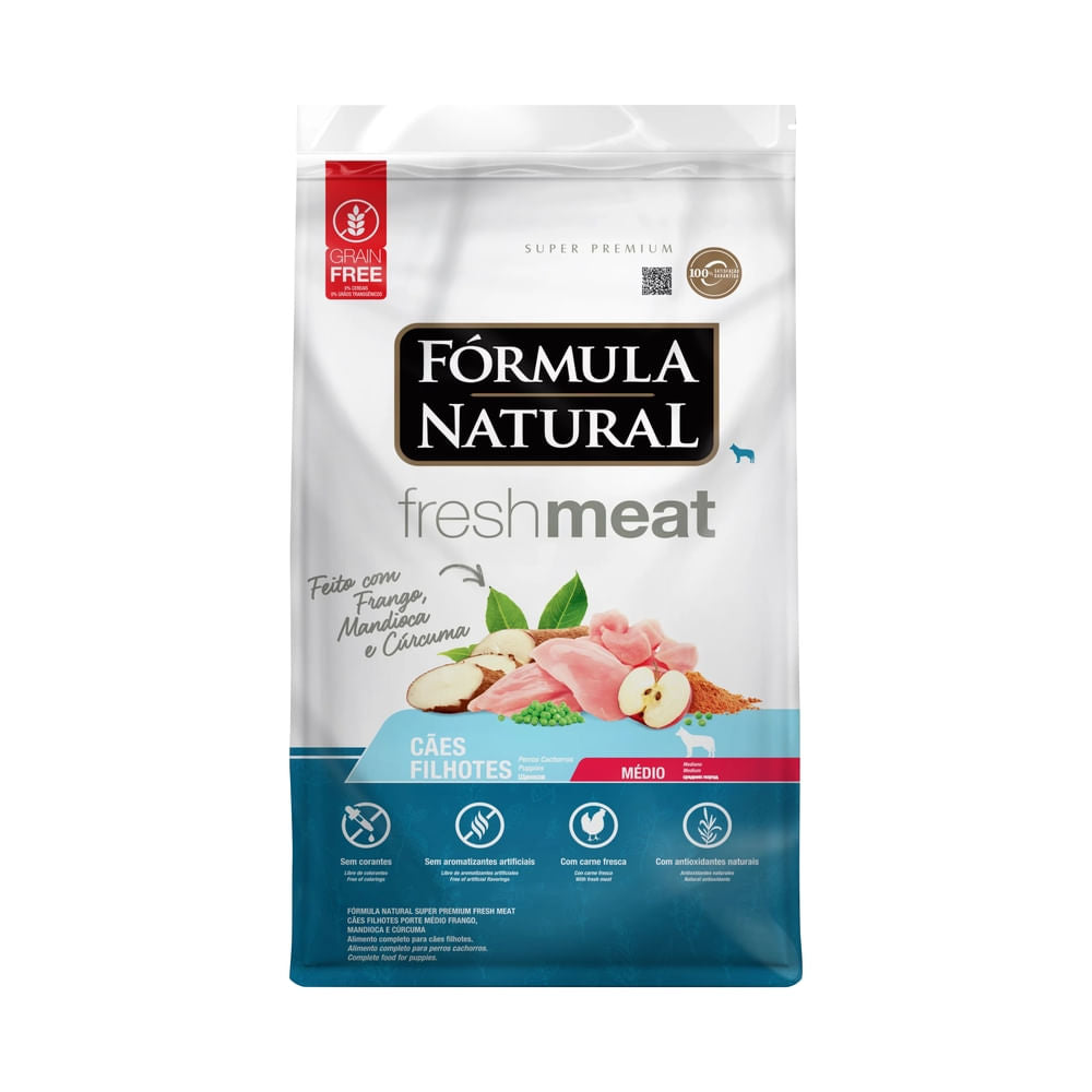 Alimento Seco Para Perro Cachorro Mediano Fórmula Natural Pollo 1 kg