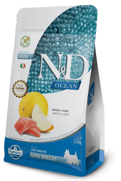 Alimento Seco N&D Ocean Canine Adult Mini Salmón 2,5 kg