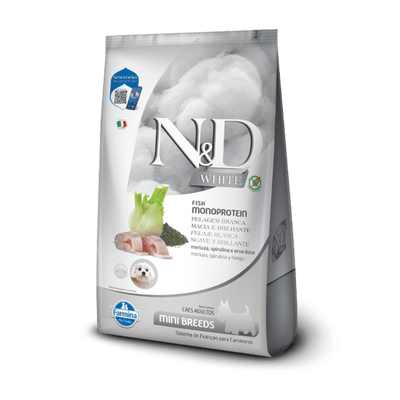 Alimento N&D White Can Merluza Adt Mini 2 kg