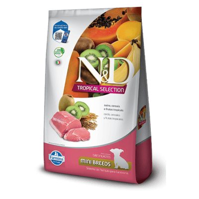 Alimento N&D Tropical Can Suino Pup Mini 2 + 0,5 kg