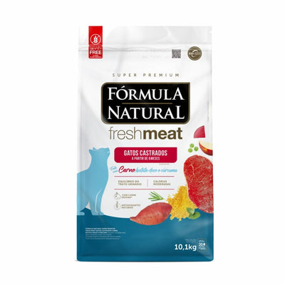 Alimento sabor carne para gato adulto castrado Fórmula Natural 10,1 kg