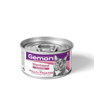 Alimento Húmedo Gemon Mousse Chicken Liver Para Gato 85 g