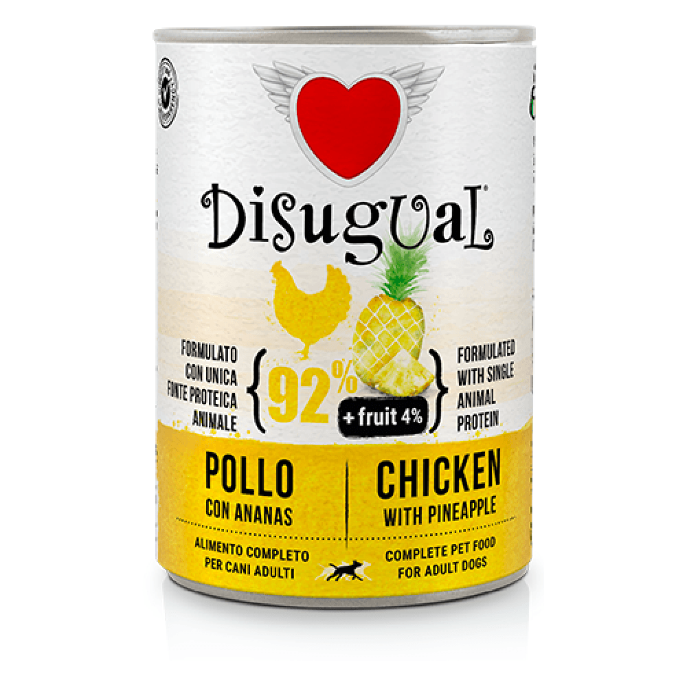 Alimento Húmedo DIsugual Para Perro Pollo y Piña 400 g