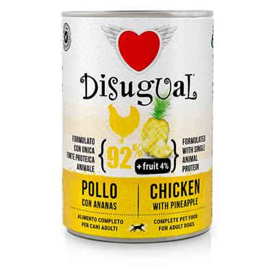 Alimento Húmedo DIsugual Para Perro Pollo y Piña 400 g