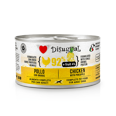 Alimento Húmedo DIsugual Para Perro Pollo y Piña 150 g