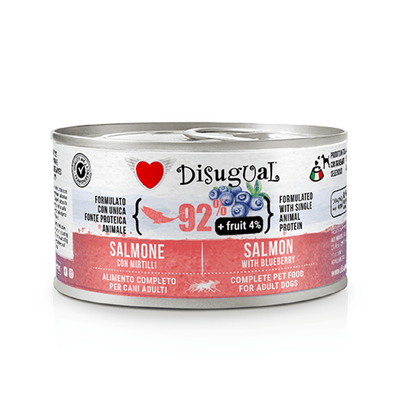 Alimento Húmedo DIsugual Para Perro Salmón y Arandanos 150 g