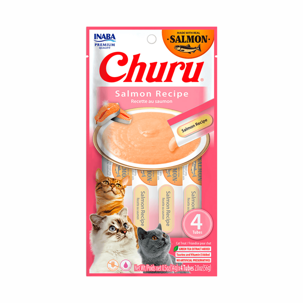 Snack Churu Salmón para Gato 4 x 14 g