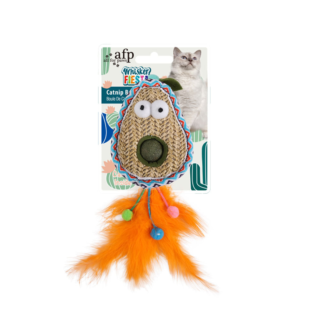Juguete Para Gato AFP Pelota D Peluche Marrón Único