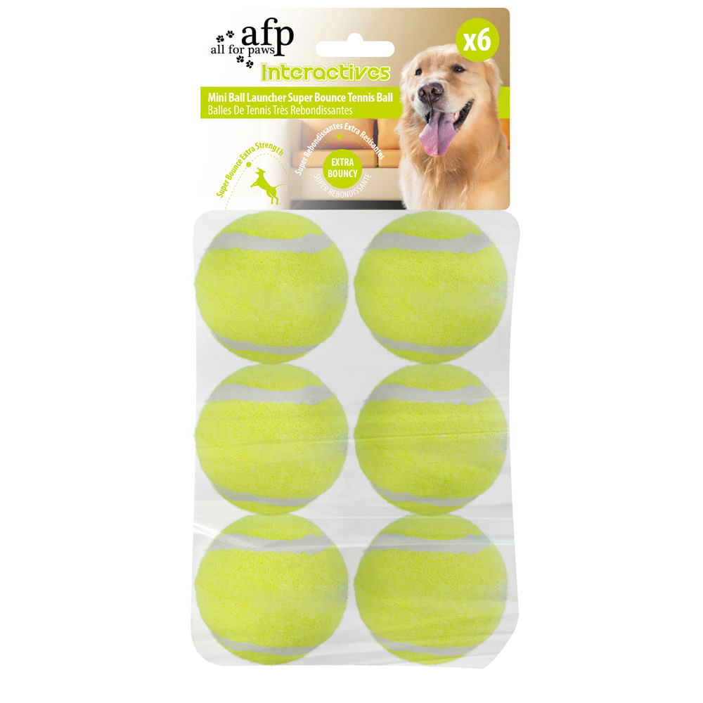 Lanzador de Pelotas Afp Mini Ball para Perro 6 u