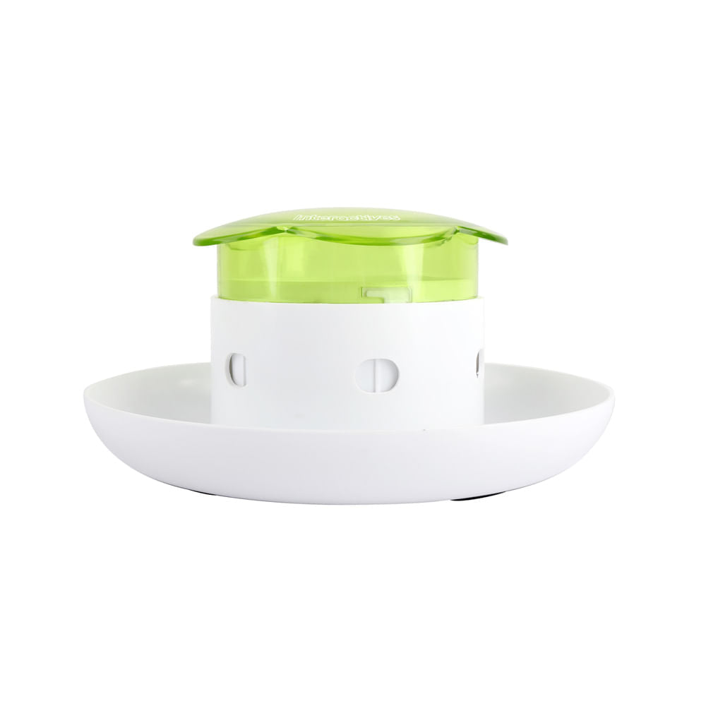 Dispensador de Comida Para Perro AFP Push Verde Único