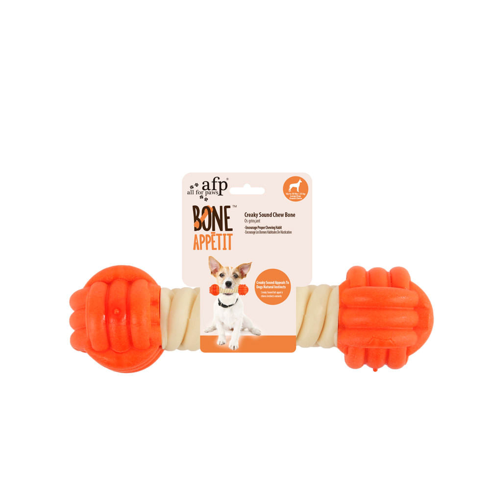 Juguete Para Perro AFP Hueso C Sonido Naranja S