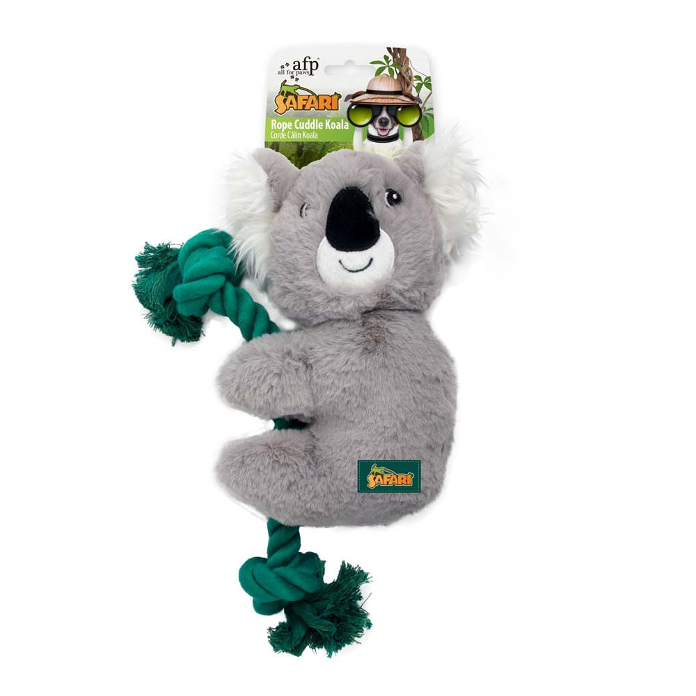 Juguete Para Perro AFP Peluche Koala C Soga Gris Único
