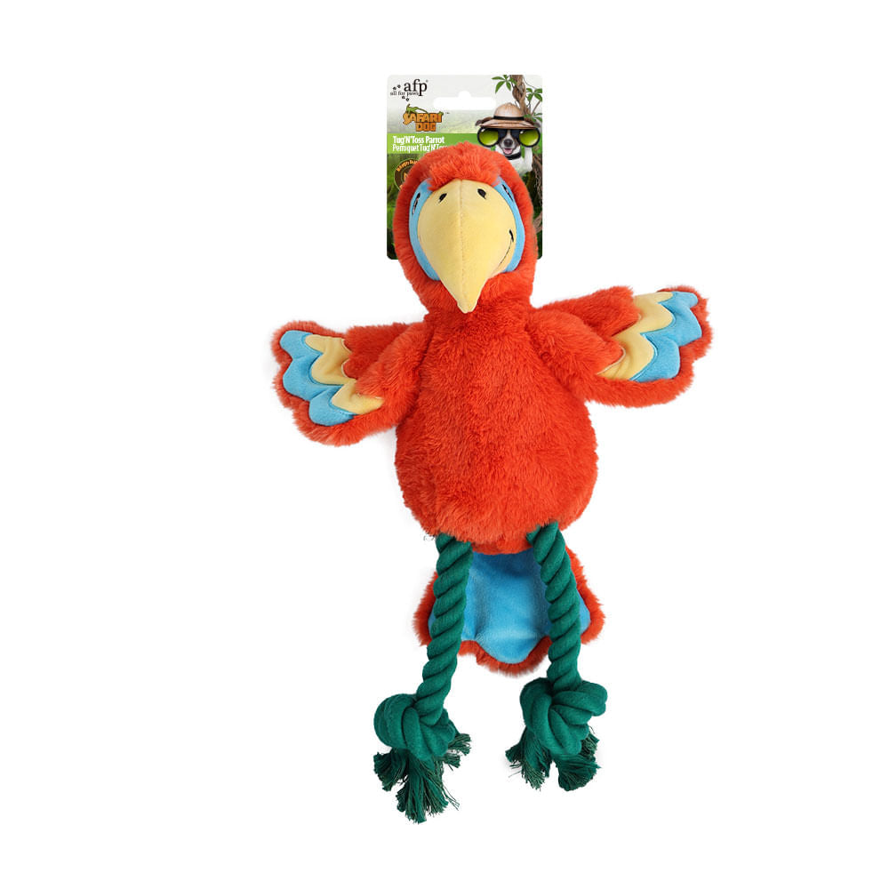 Juguete Para Perro AFP Peluche Loro Rojo Único