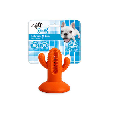 Dental Afp Cactus Goma Naranja Para Perro M