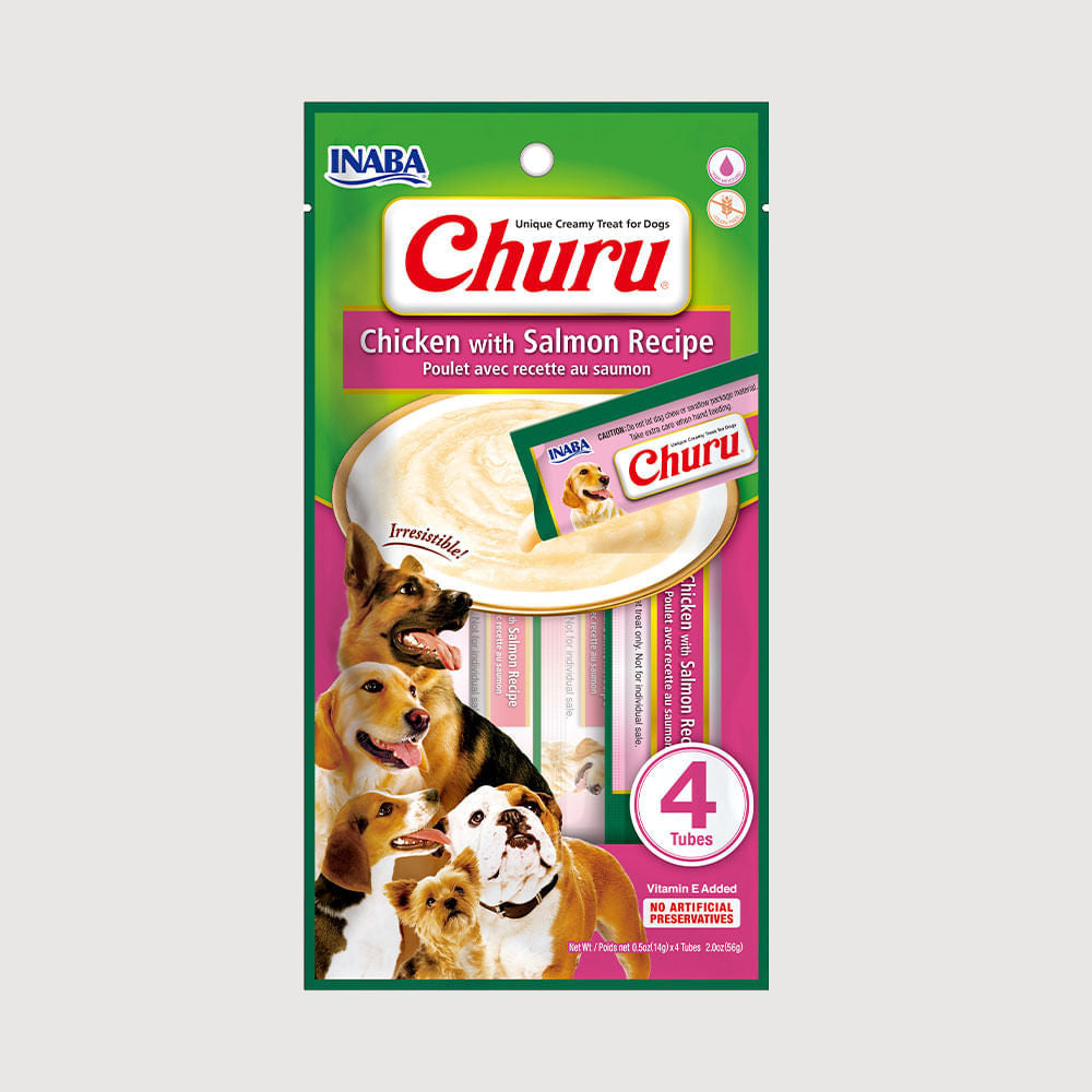 Snack Para Perro Cremoso Inaba Churu Pollo y Salmón 14 g