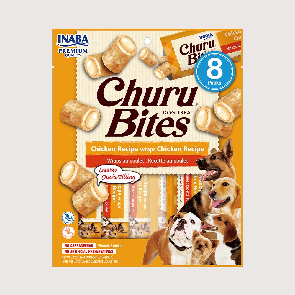 Snack Cremoso Para Perro Inaba Churu Bites Pollo Wraps 96 g