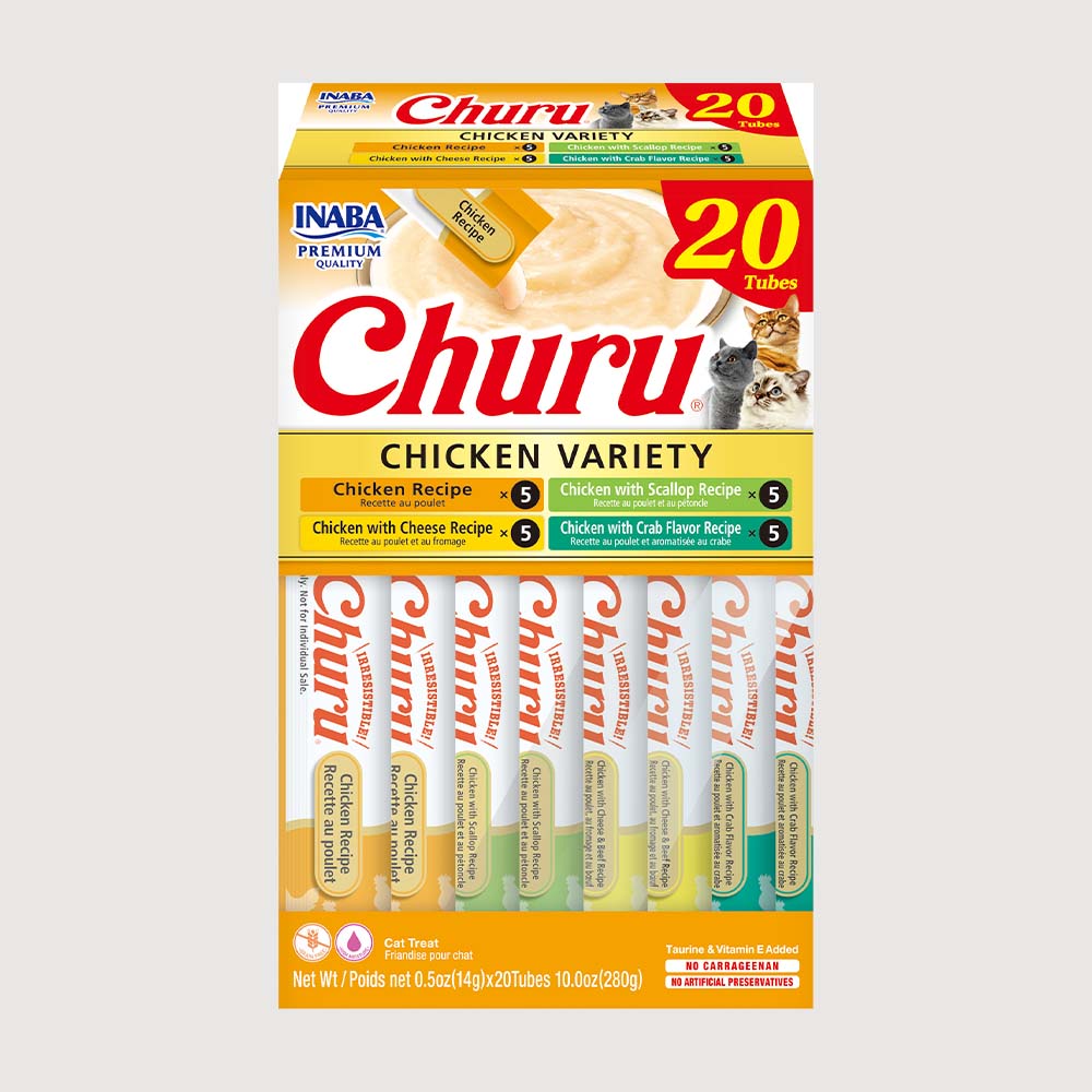 Snack Cremoso Para Gato Inaba Churu Caja Pollo 280 g