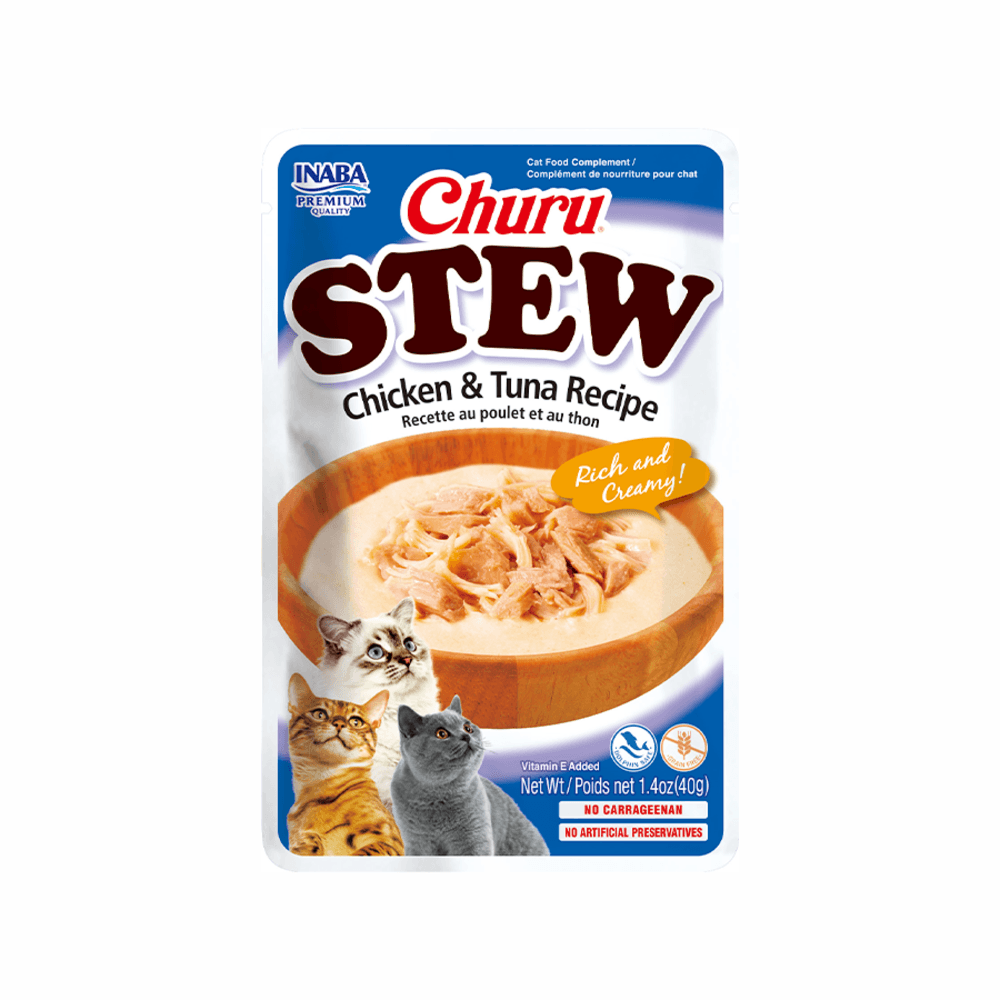 Snack Churu Stew Pollo y Atún para Gato 40 g