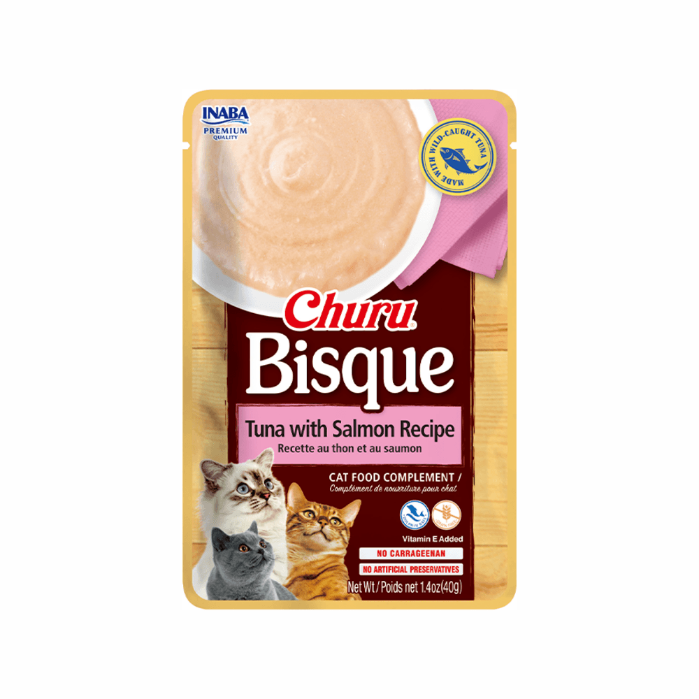 Snack Churu Bisque Atún y Salmón para Gato 40 g