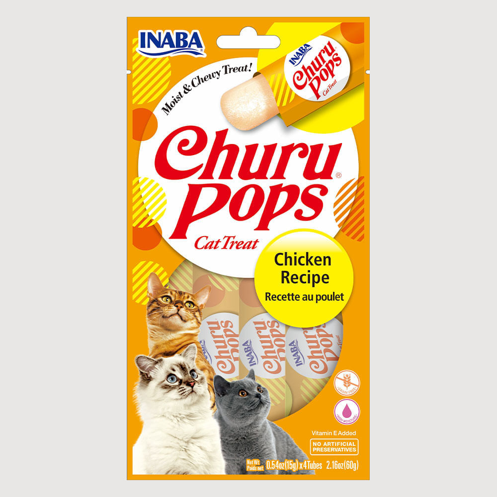 Snack Para Gato Cremoso Inaba Churu Pops Pollo 60 g