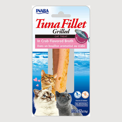 Snack Para Gato Inaba Filete De Atún En Caldo De Cangrejo 15 g