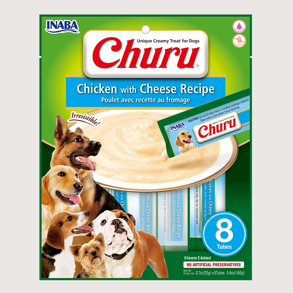 Snack Para Perro Churu Pollo - Queso 160 g - 8 u