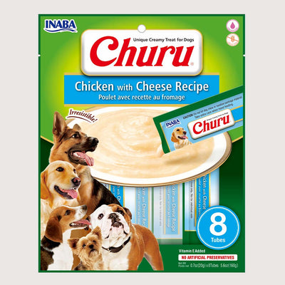 Snack Para Perro Churu Pollo - Queso 160 g - 8 u