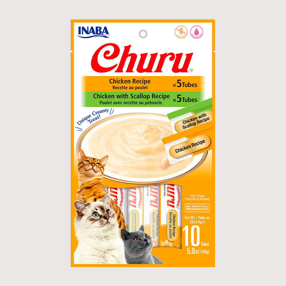Snack Para Gato Churu Pollo 140 g - 10 u