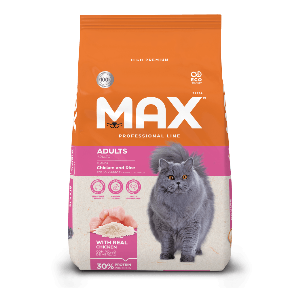 Alimento Para Gato Max Adultos Pollo Y Arroz 1 kg