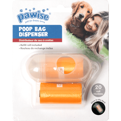 Dispensador de Bolsas Para Perro Pawise Naranja Único