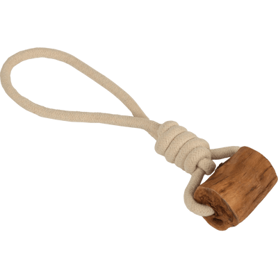 Juguete mordedor de madera natural para perro Pawise 24 x 11 x 7 cm