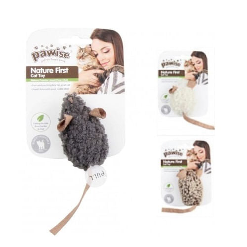 Ratón Sencillo De Sonido Para Gato Pawise Único