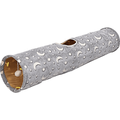 Túnel de juego para gato felpa luminosa Pawise 100 cm