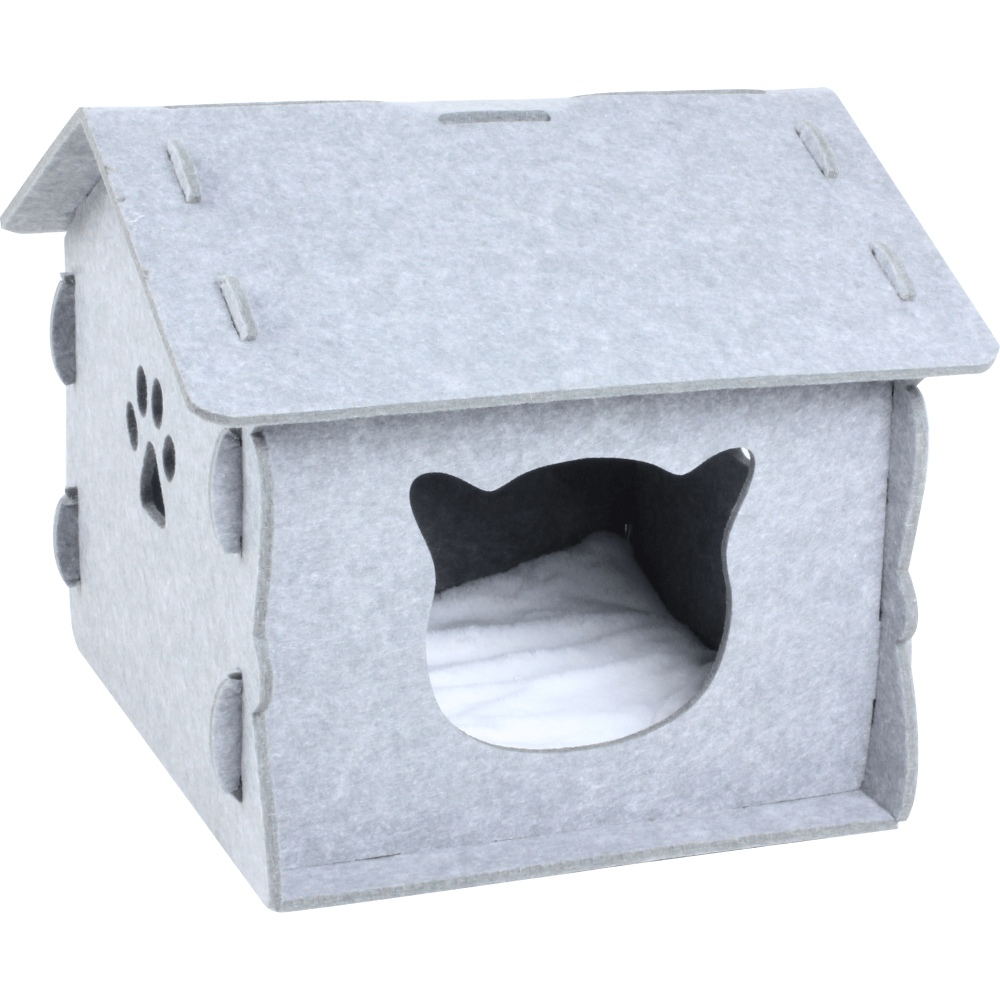 Casa Plegable Para Gato Pawise Blanca Único