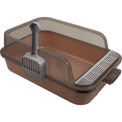 Caja de Arena Pawise Abierta para Gato No Mass + Pala Gris Único
