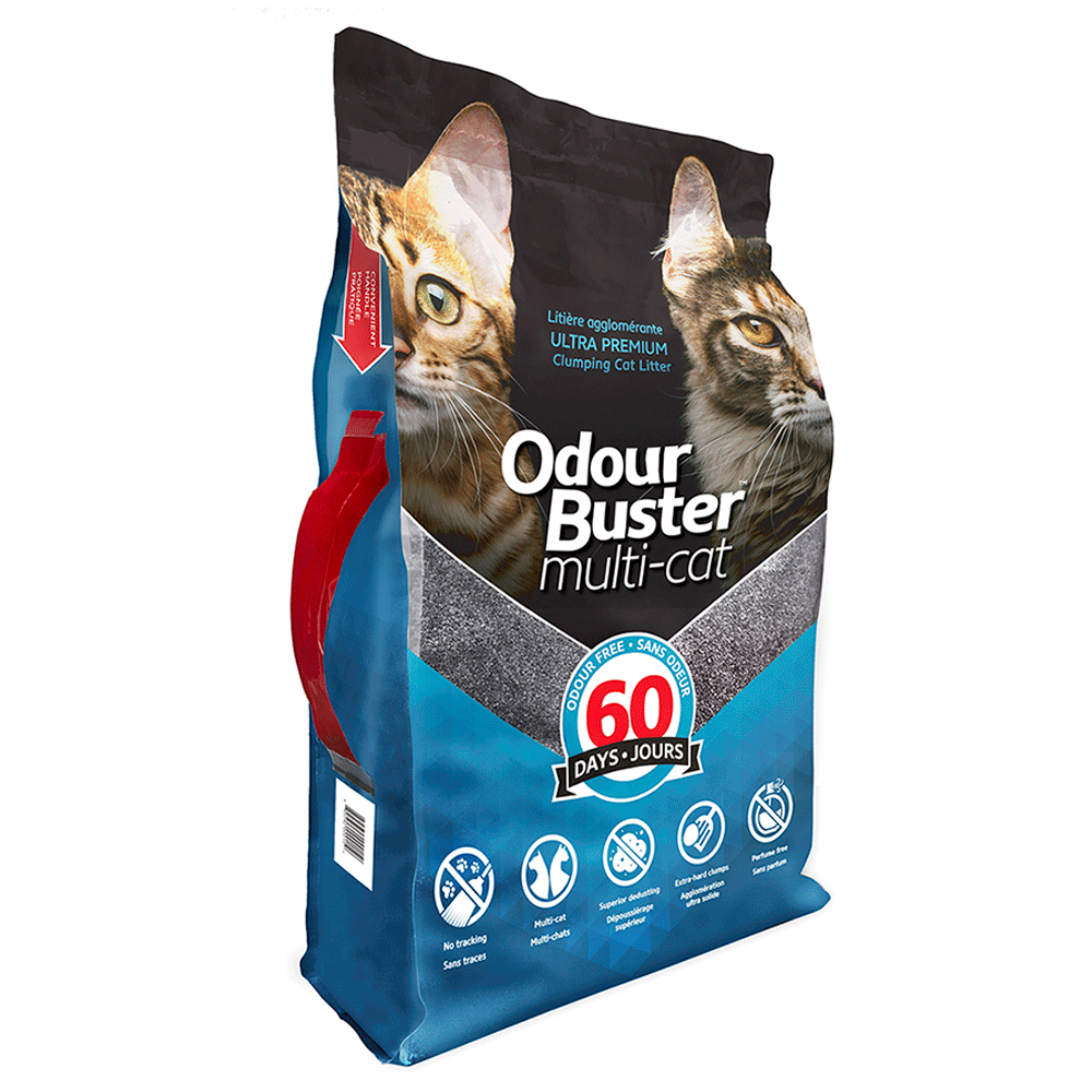 Arena Para Gato Multi- Cat Odour Buster 12 kg