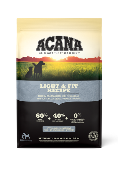 Acana Light & Fit Recipe – Alimento para perros 11.4 kg