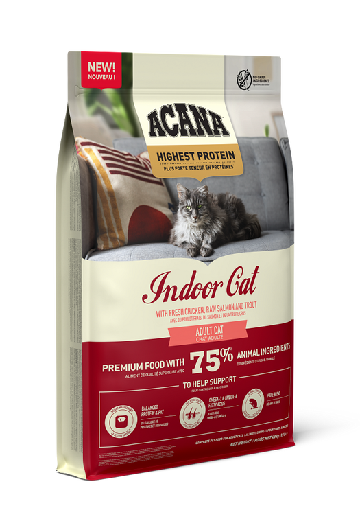 Acana Highest Protein, Indoor Cat Recipe – Alimento para gatos 4.5 kg