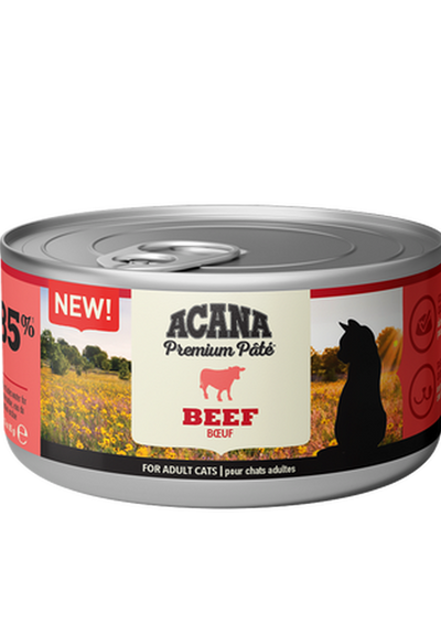 Acana Premium Pâté, Beef Recipe – Alimento húmedo para gatos 85 g