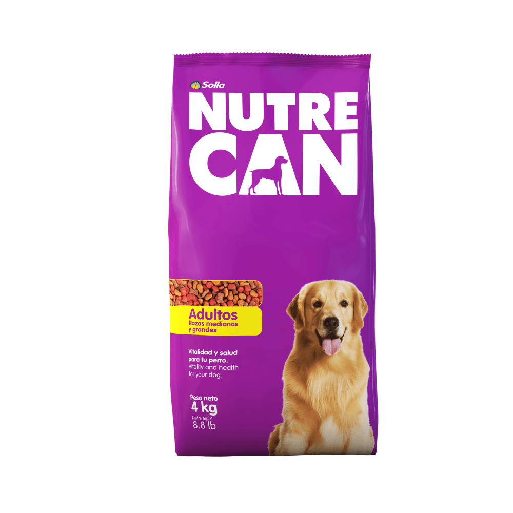 Alimento Para Perro Nutrecan Raza Mediana Y Grande 4 kg